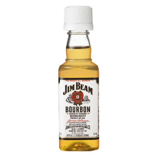 Picture of Jim Beam White Label Kentucky Straight Bourbon Whiskey 37% 10 x 50ml Carton